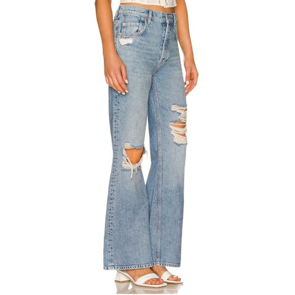 Free People Denim - NWOT Free People New Dawn Flare Jean- Belgrade Blue- Size 32